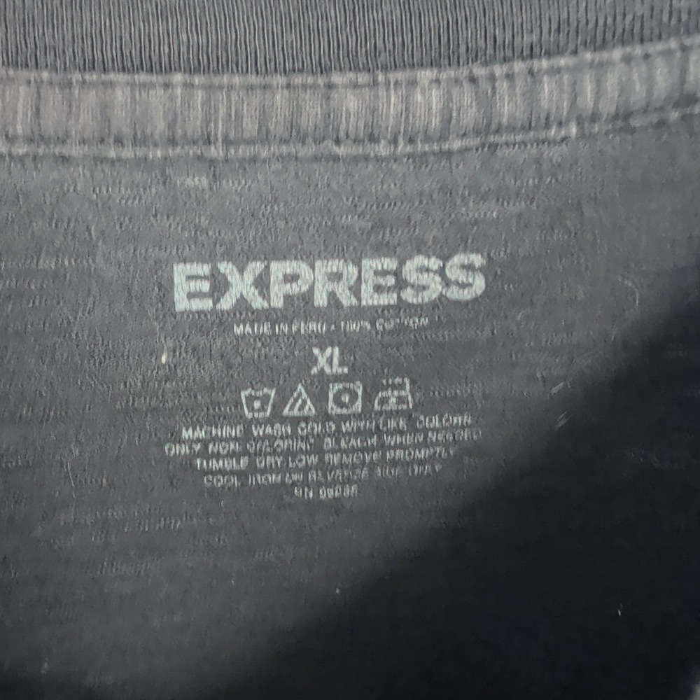 Vintage Express New Amsterdam Nobles Embroidered Pullover T-Shirt Black Size‎ XL - Picture 6 of 9